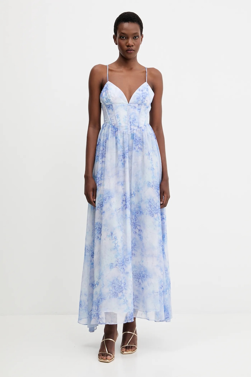 Bardot rochie maxi, evazati, 60023DB
