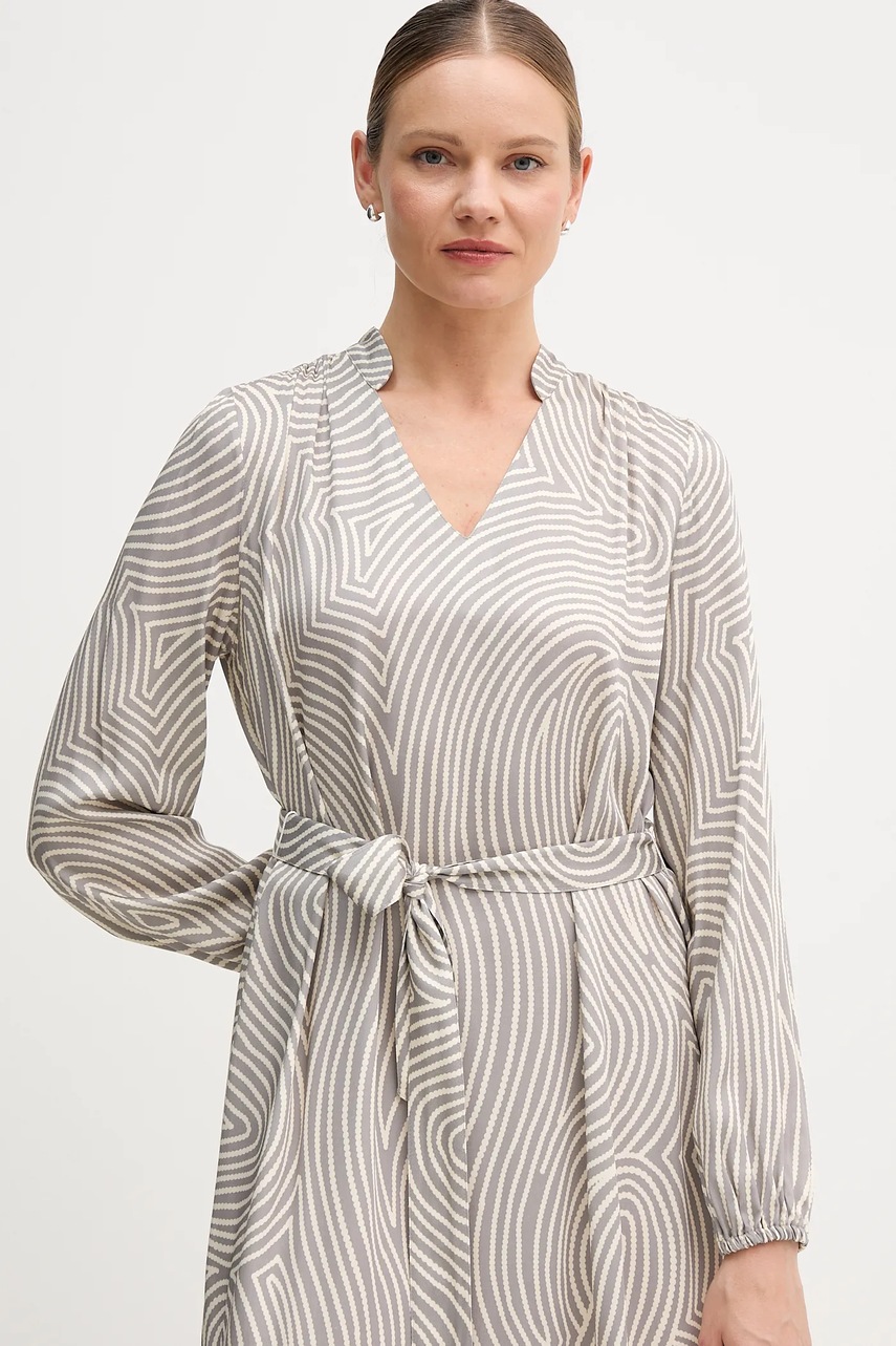 Сукня з віскози Marc Aurel колір сірий mini oversize 6577-1000-24812