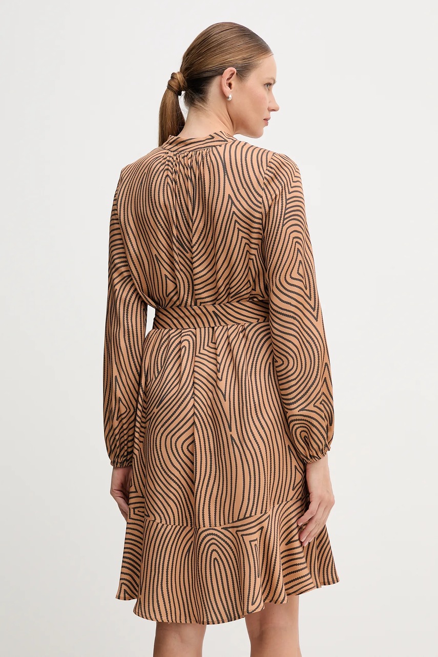 Сукня з віскози Marc Aurel колір коричневий mini oversize 6577-1000-24812