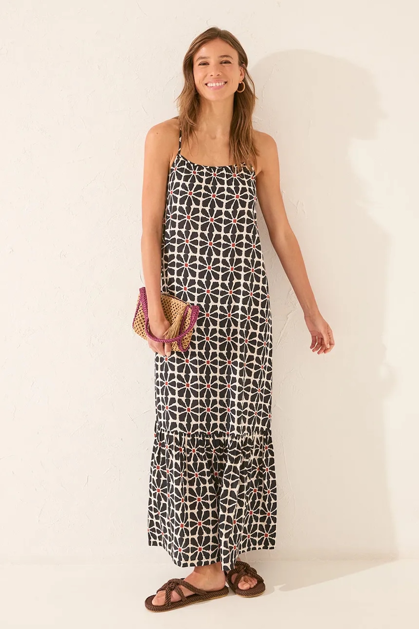 women'secret ruha fekete, maxi, egyenes, 4472476 akciós termékkép 1