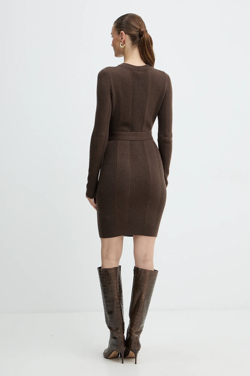 Сукня з додаванням кашеміру Marciano Guess AFRAH колір коричневий 5BGK43 5893Z