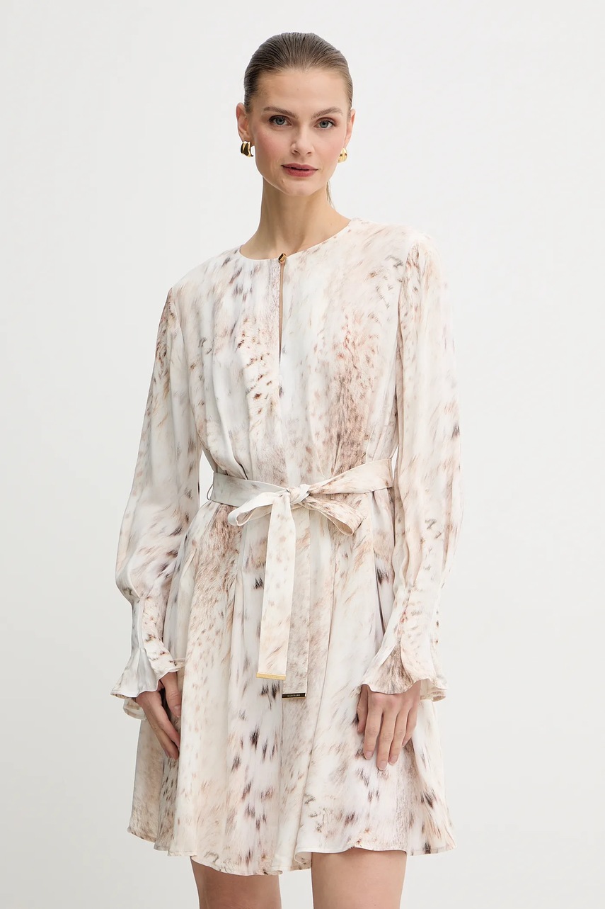 Сукня Marciano Guess DENISE колір бежевий mini розкльошена 5BGK31 7352A