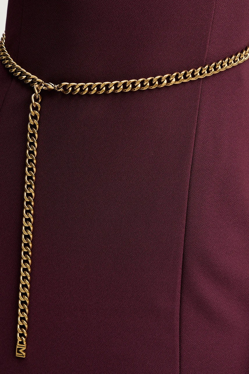 Сукня Marciano Guess LIA колір бордовий midi розкльошена 5BGK20 6302A