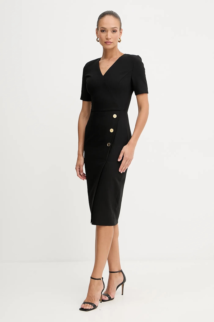 Платье Marciano Guess DALIA цвет чёрный midi облегающее 5BGK16 7046A Платье Marciano Guess DALIA цвет чёрный midi облегающее 5BGK16 7046A