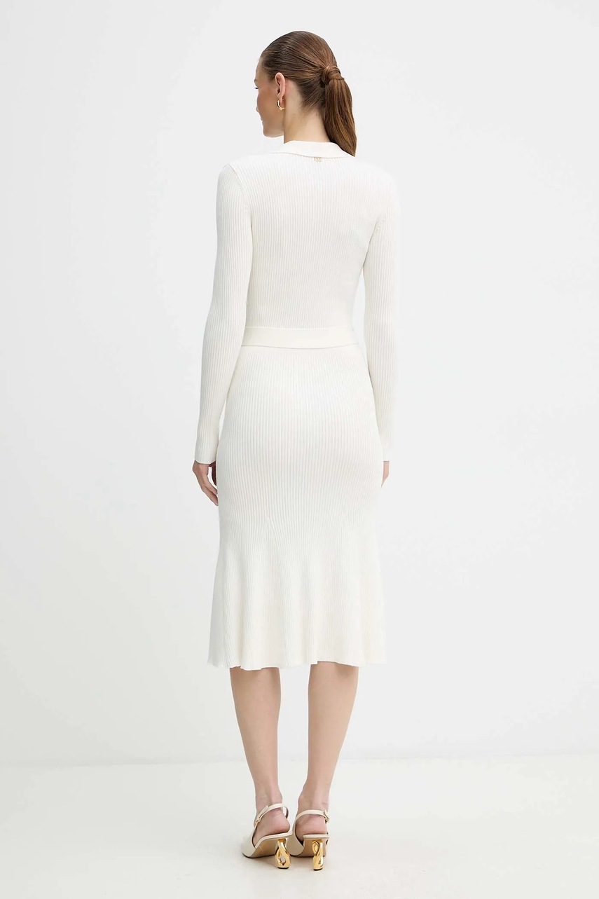 Платье Marciano Guess AGATHE цвет бежевый maxi расклешённое 5BGK07 5891Z