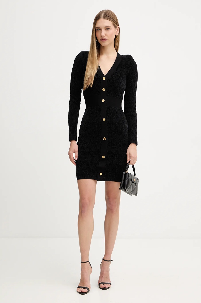 Сукня Marciano Guess ADELE колір чорний mini облягаюча 5BGK04 5661Z