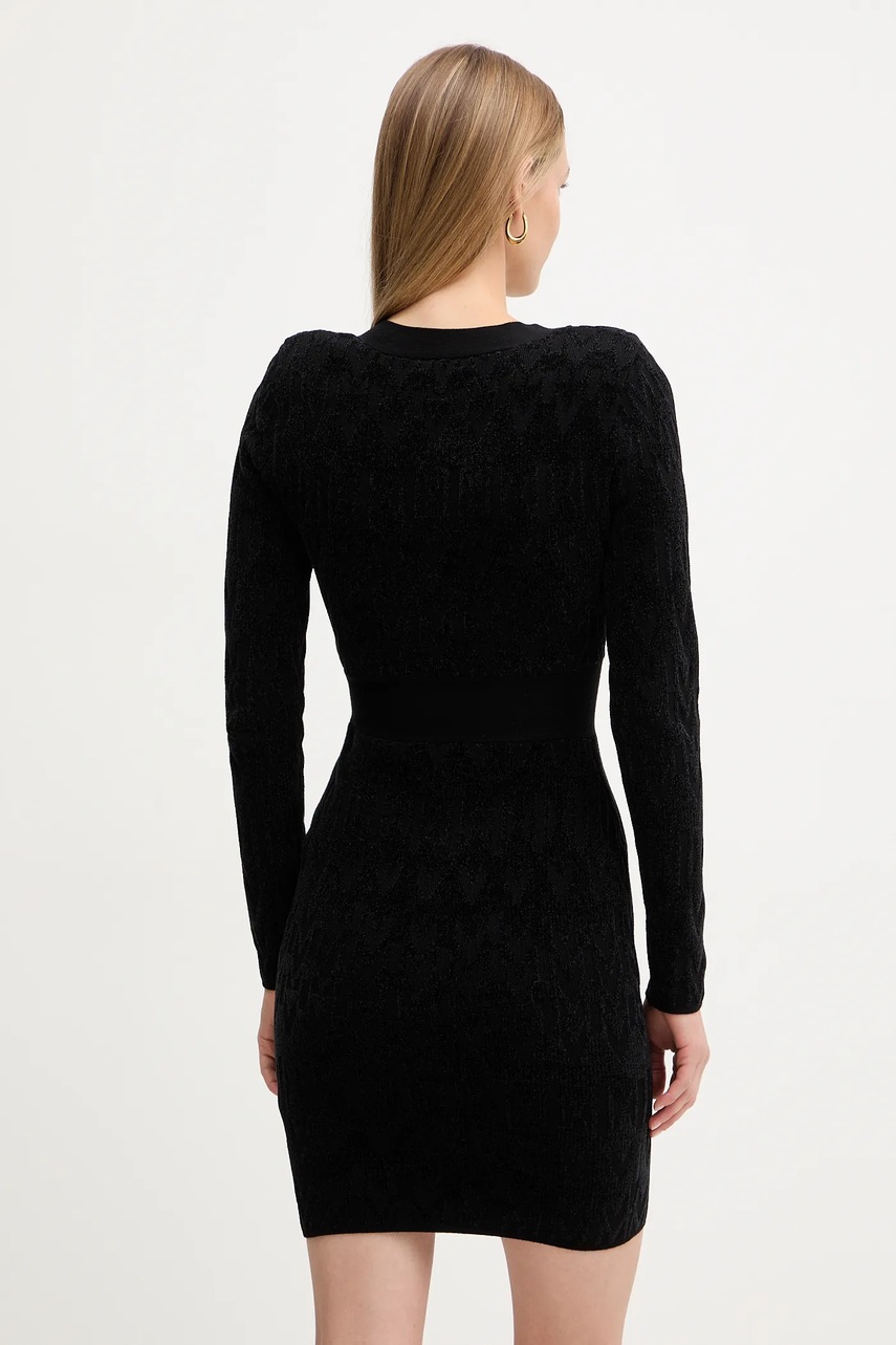 Сукня Marciano Guess ADELE колір чорний mini облягаюча 5BGK04 5661Z