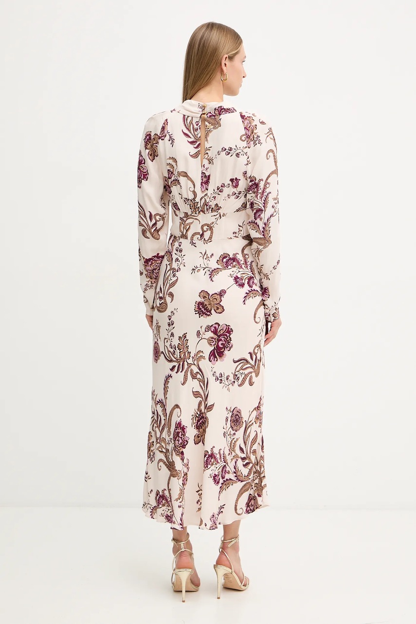 Сукня Marciano Guess DENISE колір бежевий maxi розкльошена 5BGK32 7352A