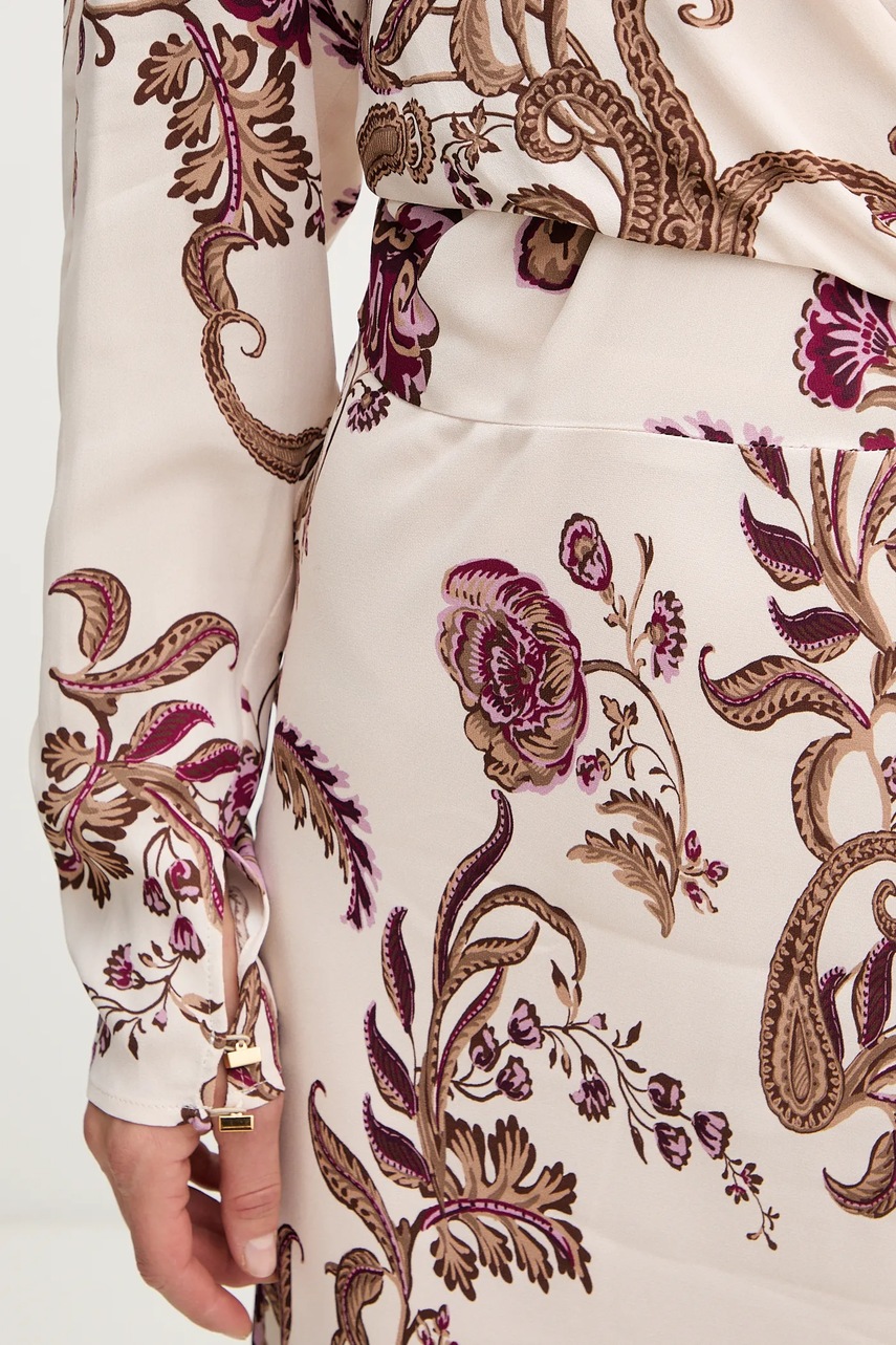 Сукня Marciano Guess DENISE колір бежевий maxi розкльошена 5BGK32 7352A