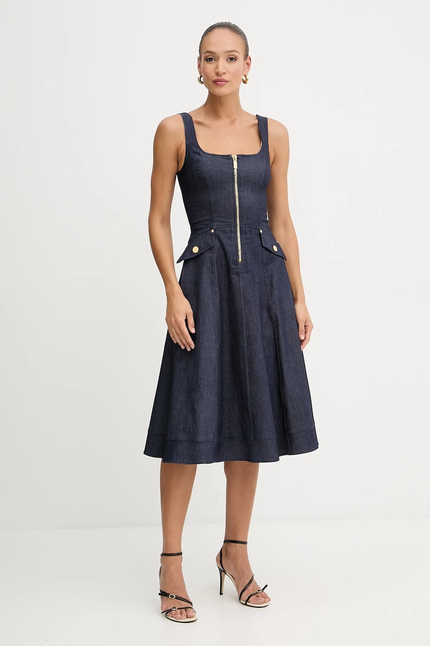 Levně Džínové šaty Marciano Guess tmavomodrá barva, mini, 5YPK74 7457A