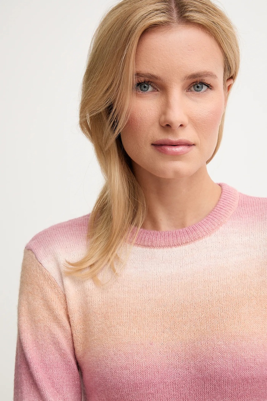 Сукня з домішкою вовни Pepe Jeans колір рожевий midi пряма PL9537713