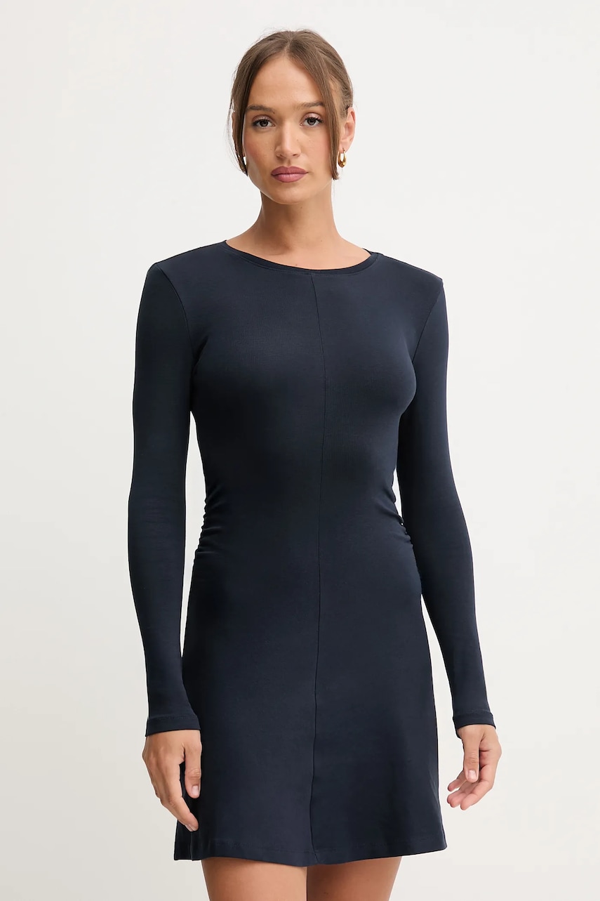 Pepe Jeans rochie culoarea bleumarin, mini, evazați, PL9537718