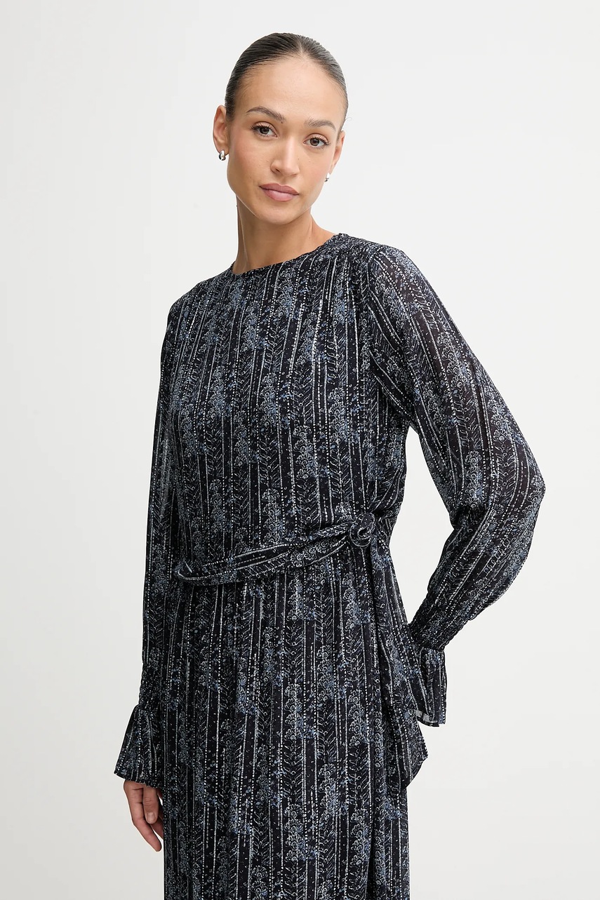 Сукня Pepe Jeans колір синій maxi розкльошена PL9537722