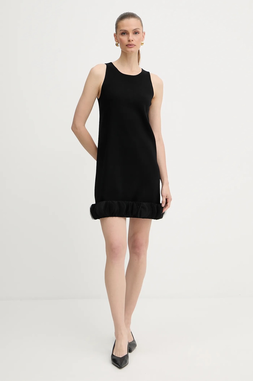 Платье Twinset цвет чёрный mini прямое 252AP3012
