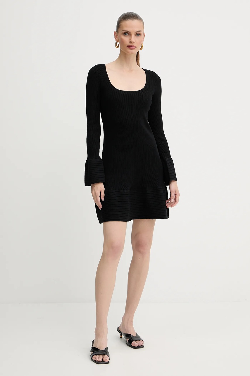 Платье Twinset цвет чёрный mini расклешённое 252AP3191