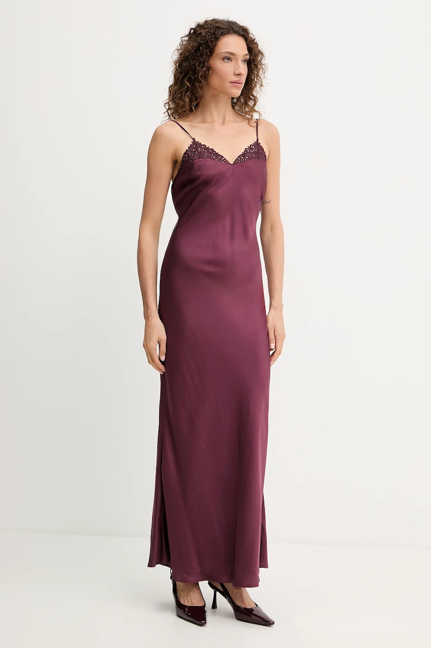 Платье Twinset цвет бордовый maxi прямое 252TP2480 Платье Twinset цвет бордовый maxi прямое 252TP2480