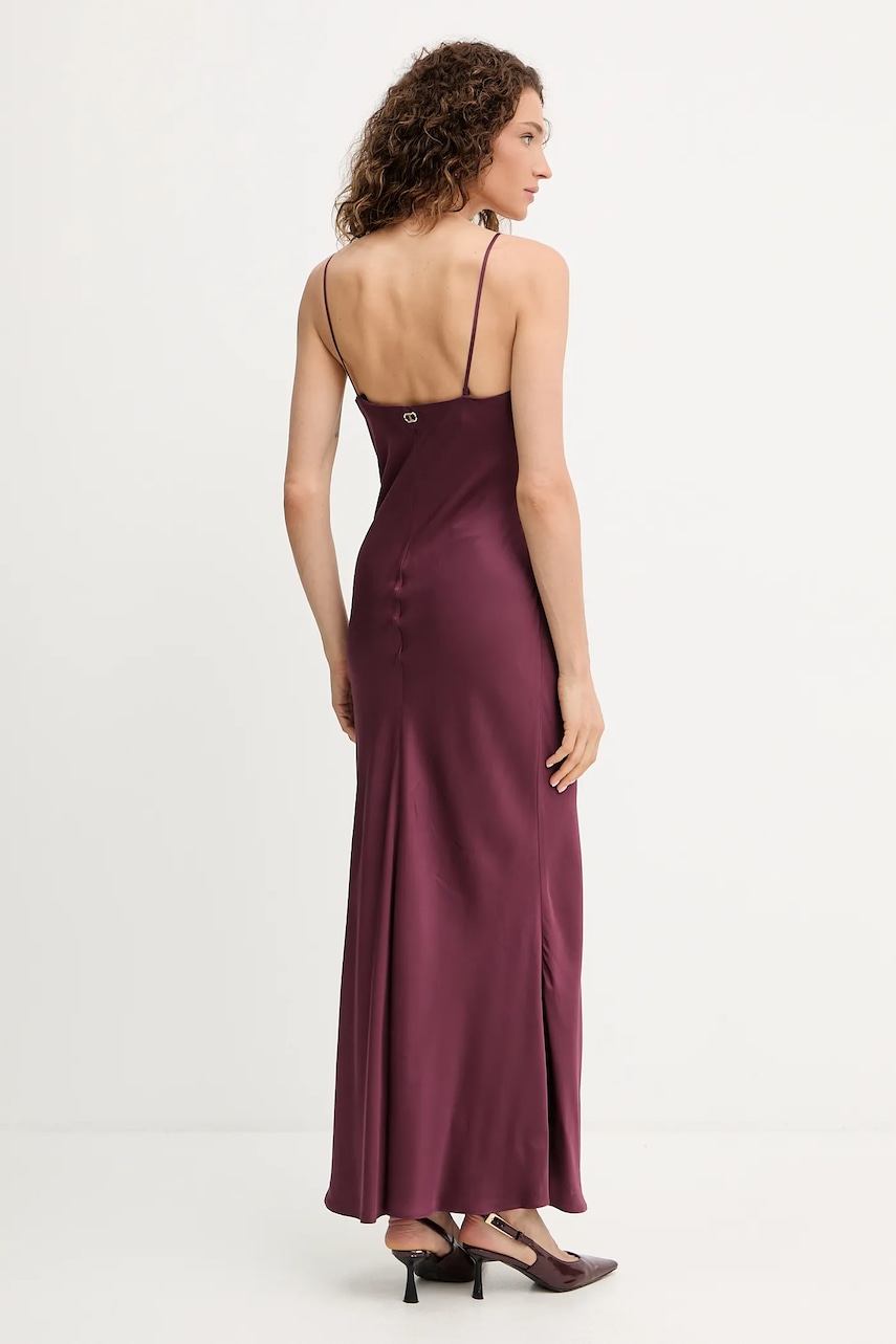 Сукня Twinset колір бордовий maxi пряма 252TP2480