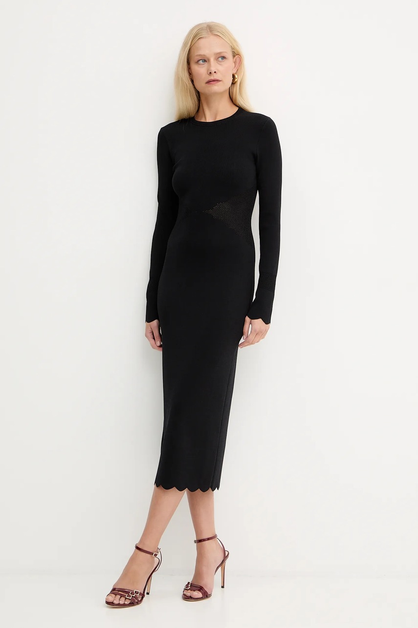 Платье Twinset цвет чёрный midi прямое 252TP3040