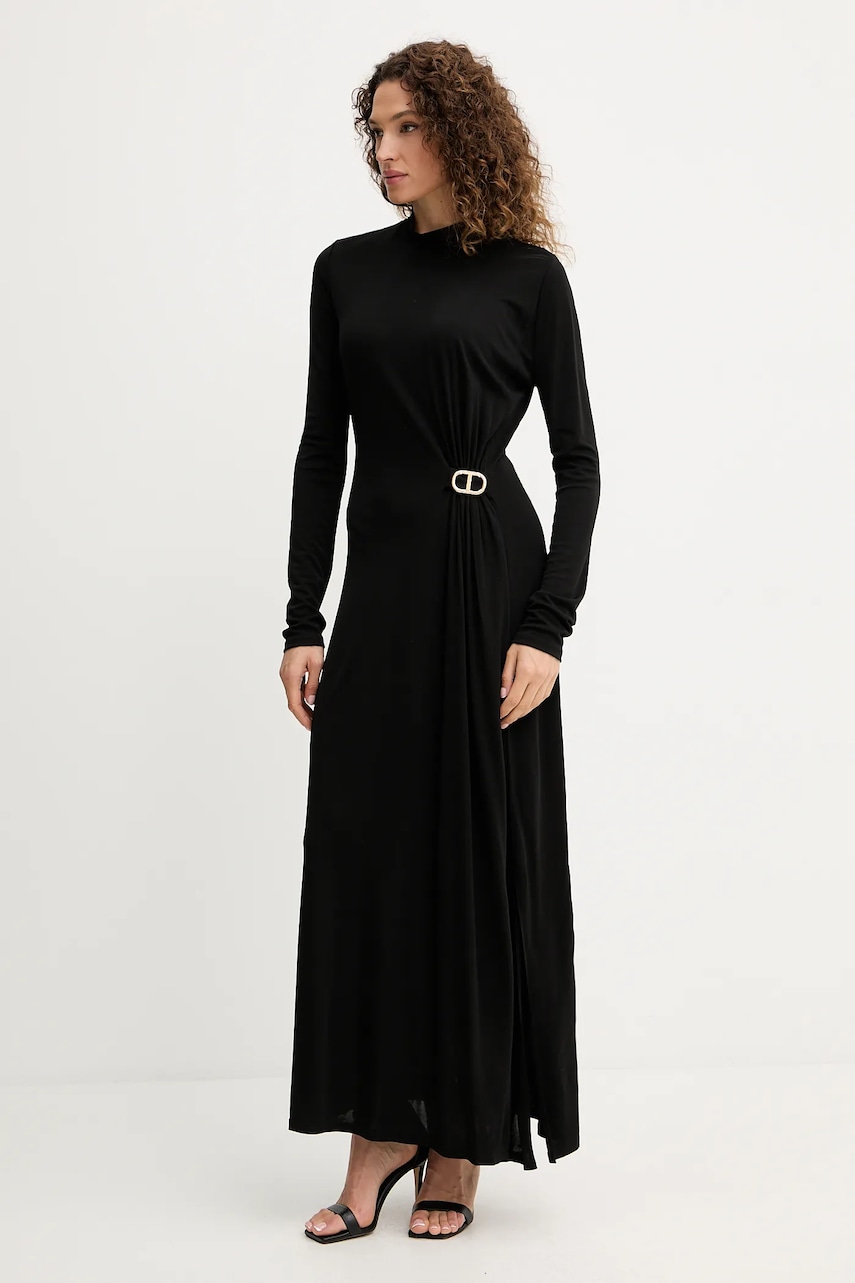 Платье Twinset цвет чёрный maxi прямое 252TP2024 Платье Twinset цвет чёрный maxi прямое 252TP2024