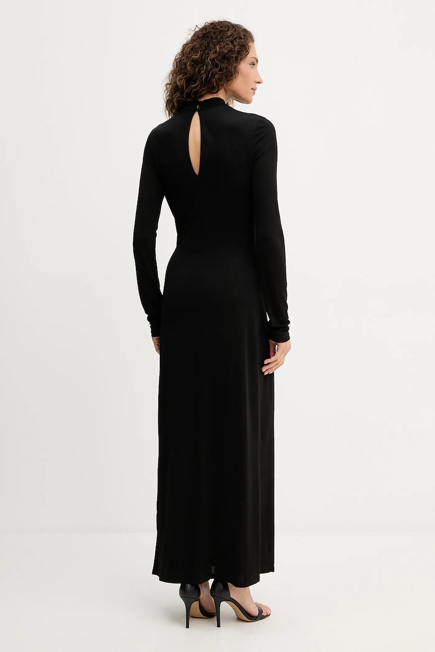 Сукня Twinset колір чорний maxi пряма 252TP2024