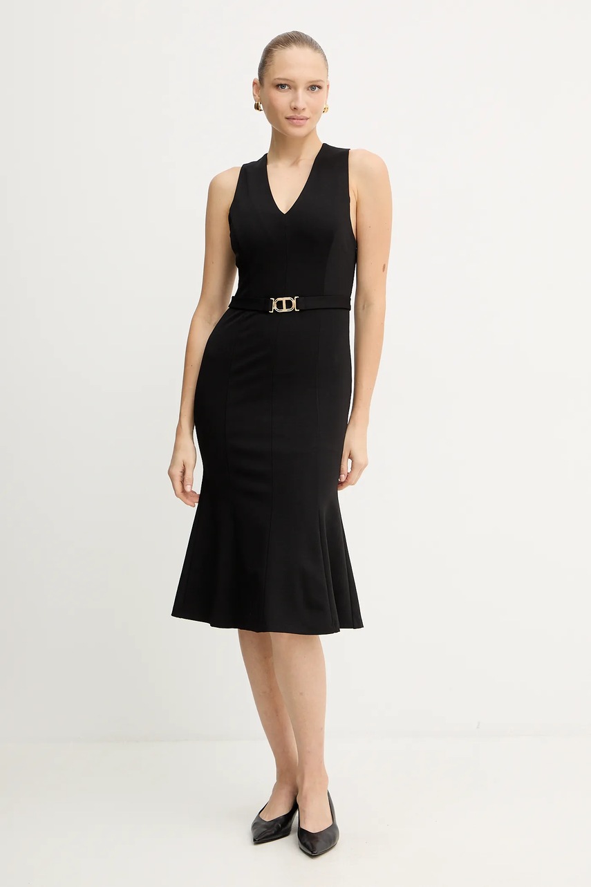 Платье Twinset цвет чёрный midi прямое 252TP2606