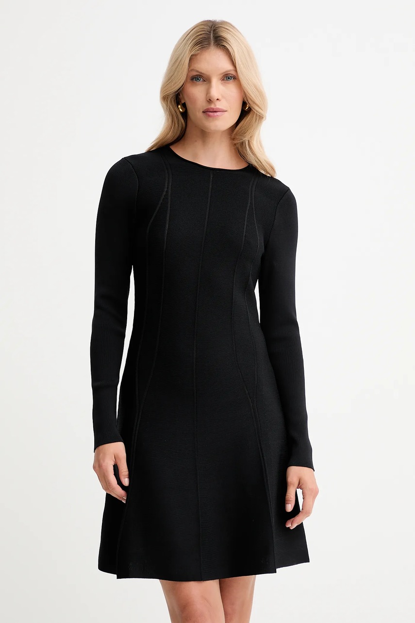 Levně Šaty Twinset černá barva, mini, 252TP3640