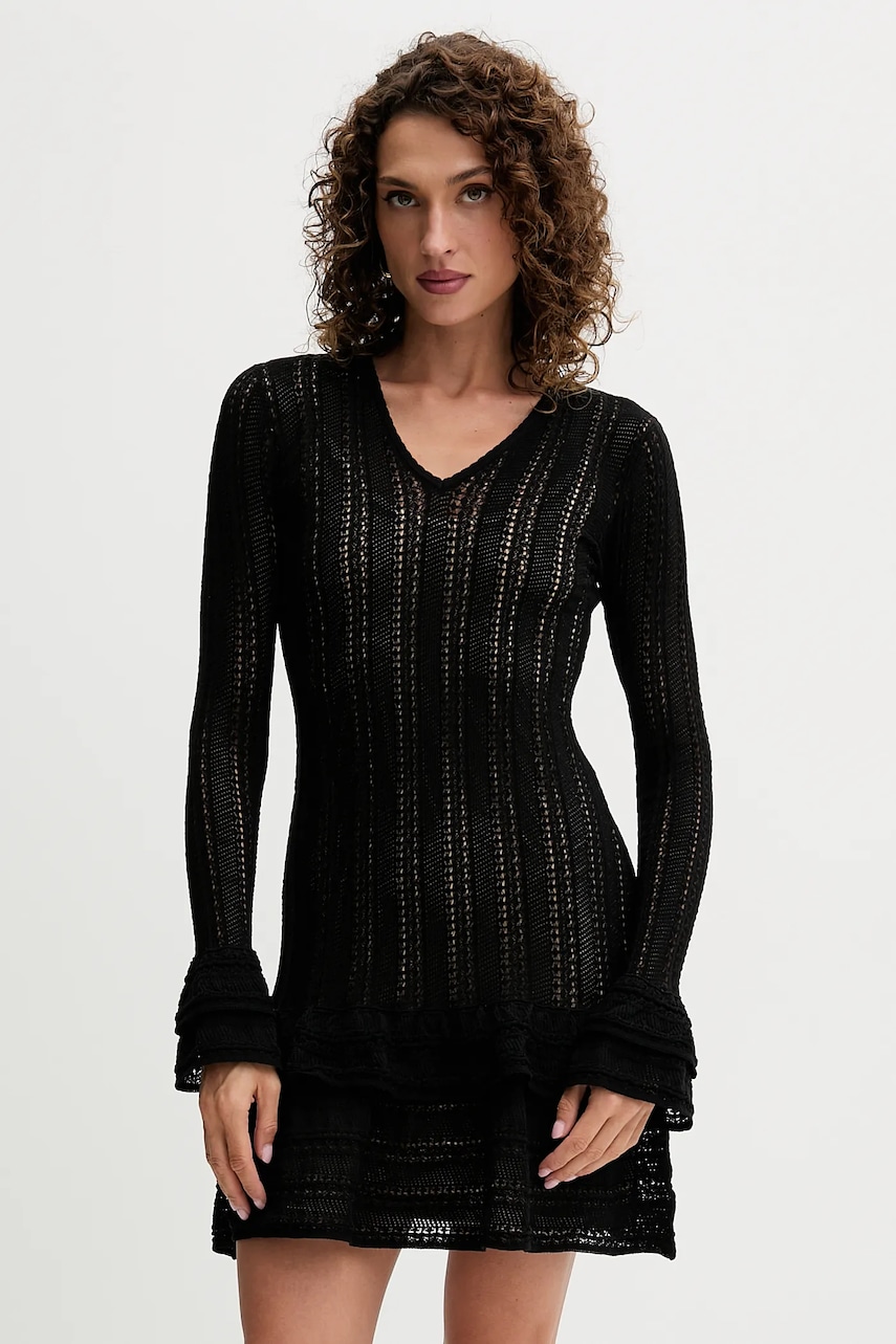 Levně Šaty Twinset černá barva, mini, 252TP3180