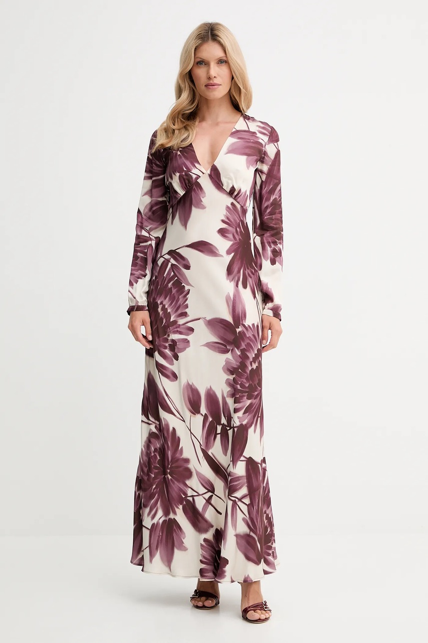 Levně Šaty Twinset béžová barva, maxi, 252TP2703