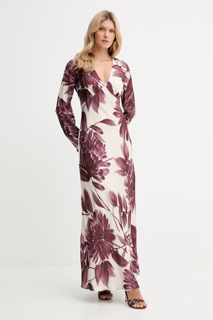 Платье Twinset цвет бежевый maxi расклешённое 252TP2703