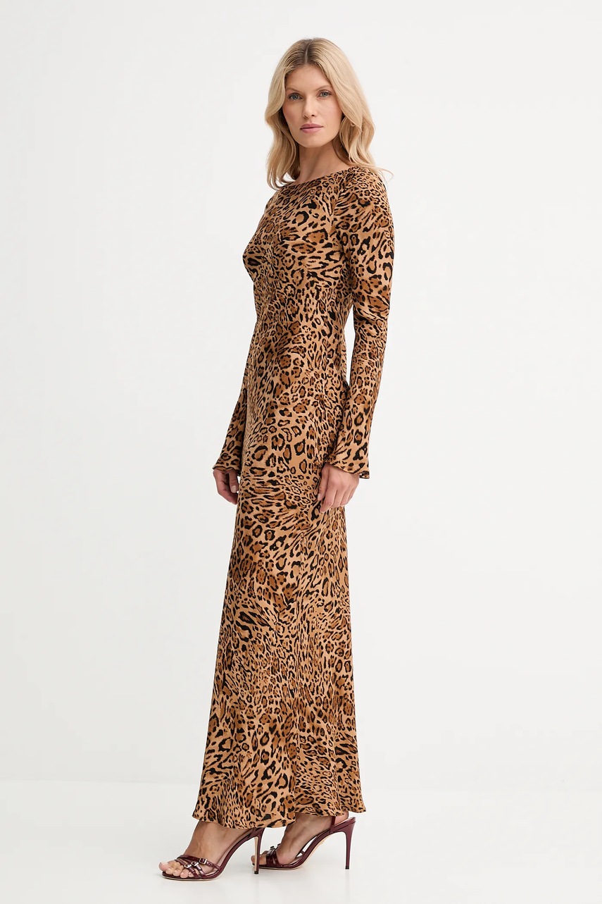 Платье Twinset цвет коричневый maxi расклешённое 252TP2471