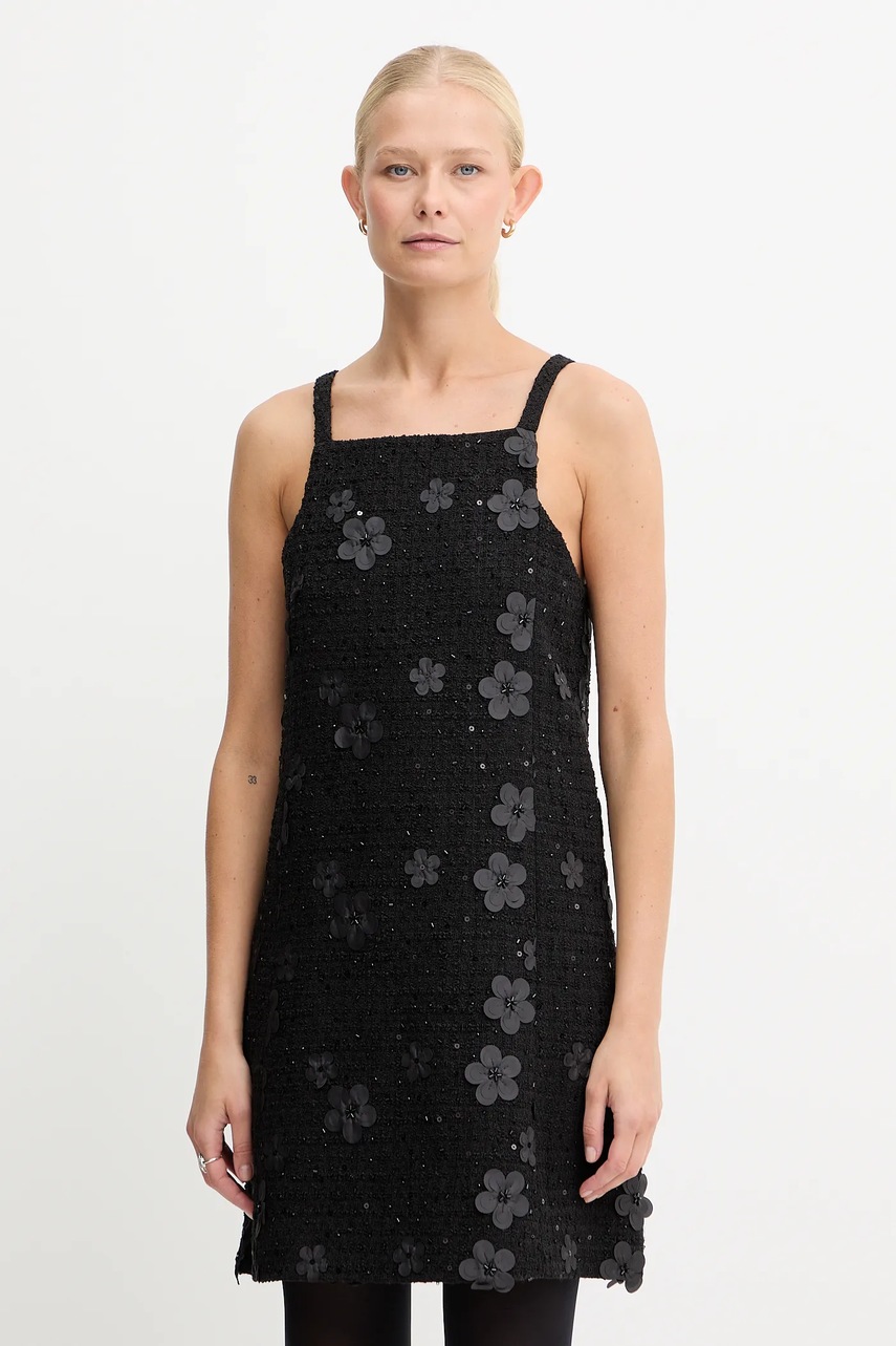 Levně Šaty Twinset černá barva, mini, 252TP2142