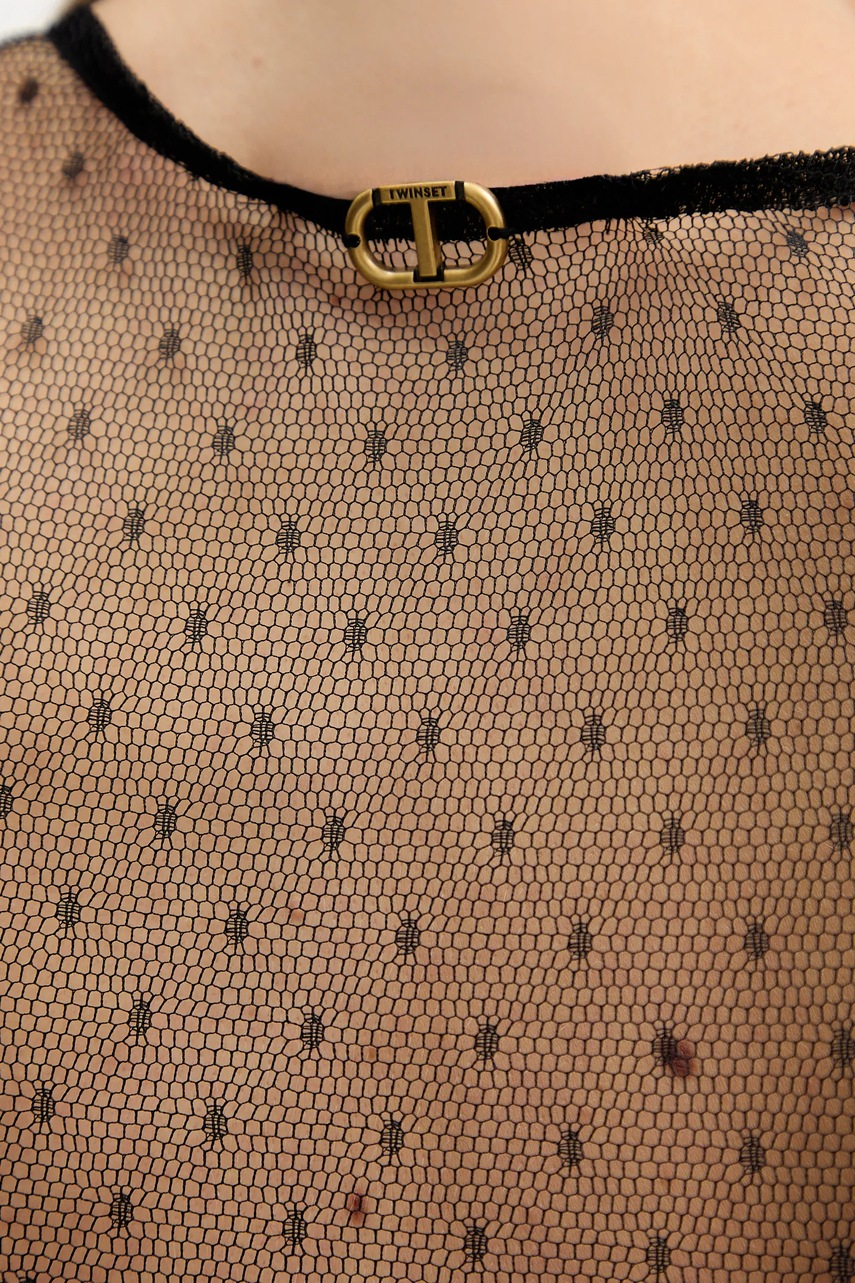 Сукня Twinset колір чорний maxi розкльошена 252TT2021