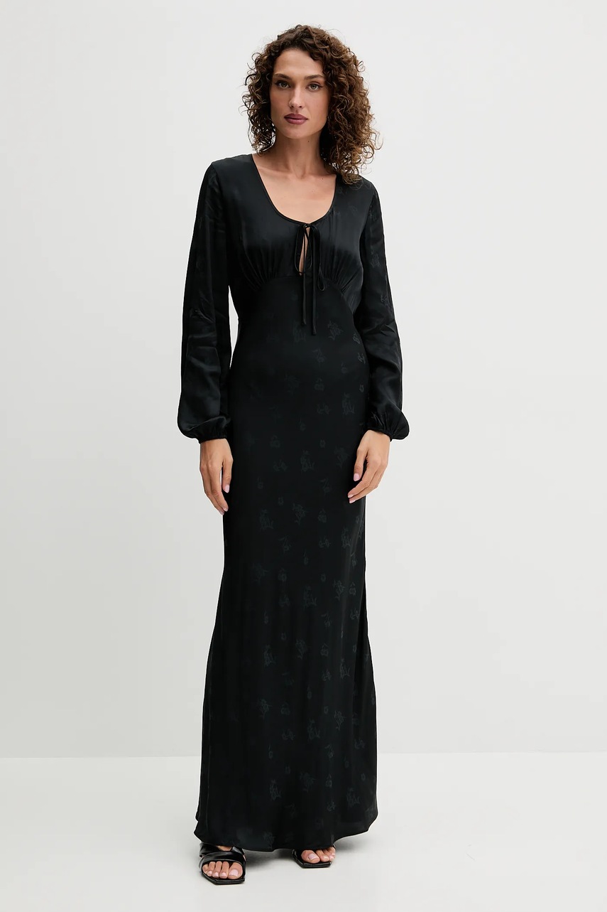 Levně Šaty Twinset černá barva, maxi, 252TT2363