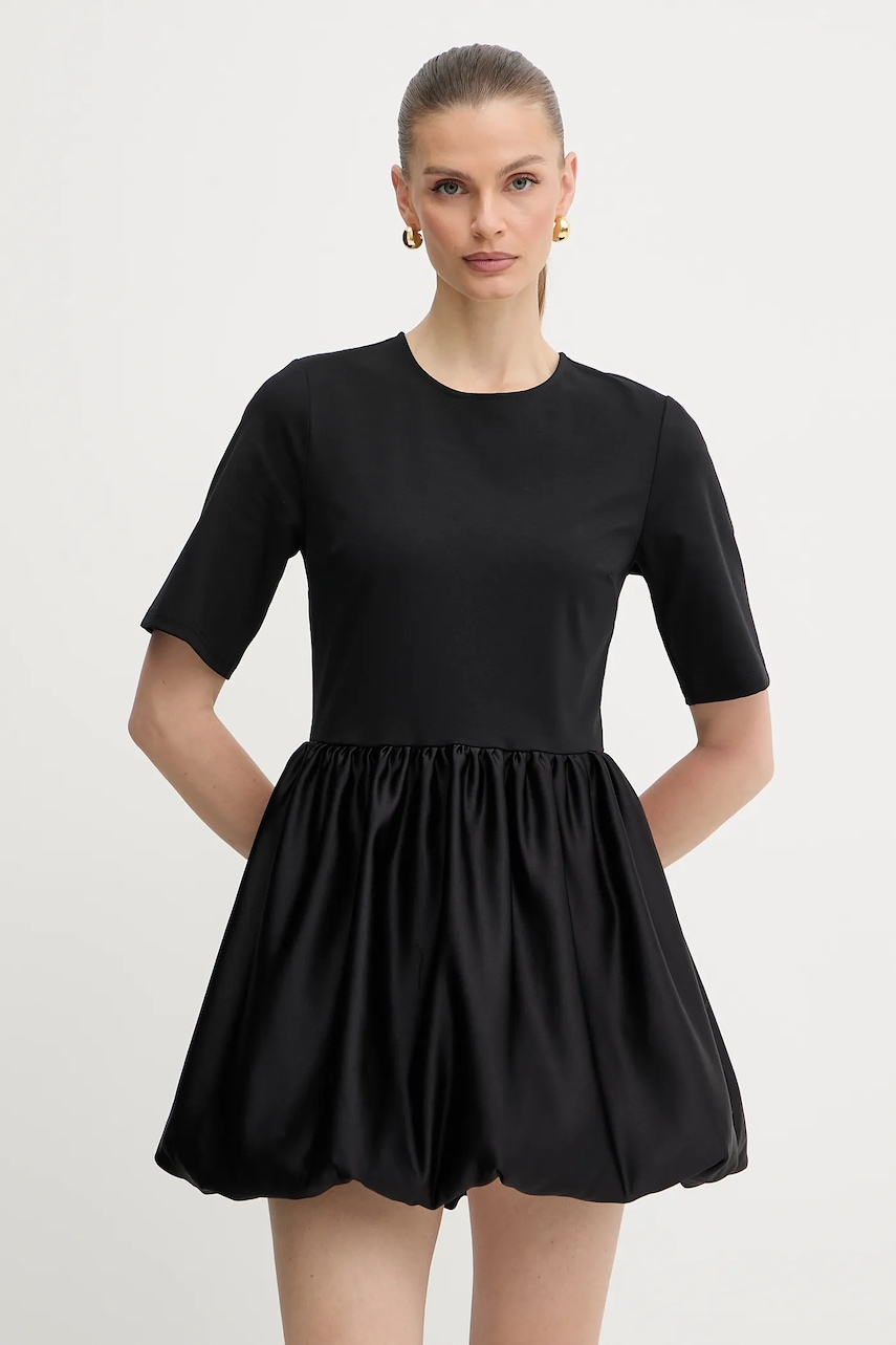 Levně Šaty Twinset černá barva, mini, 252TF2050