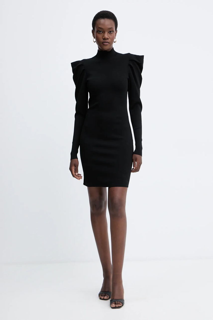 Сукня Twinset колір чорний mini облягаюча 252AT3010