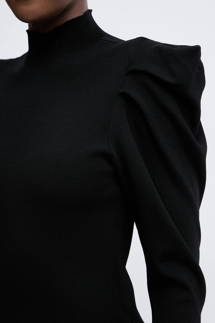 Сукня Twinset колір чорний mini облягаюча 252AT3010