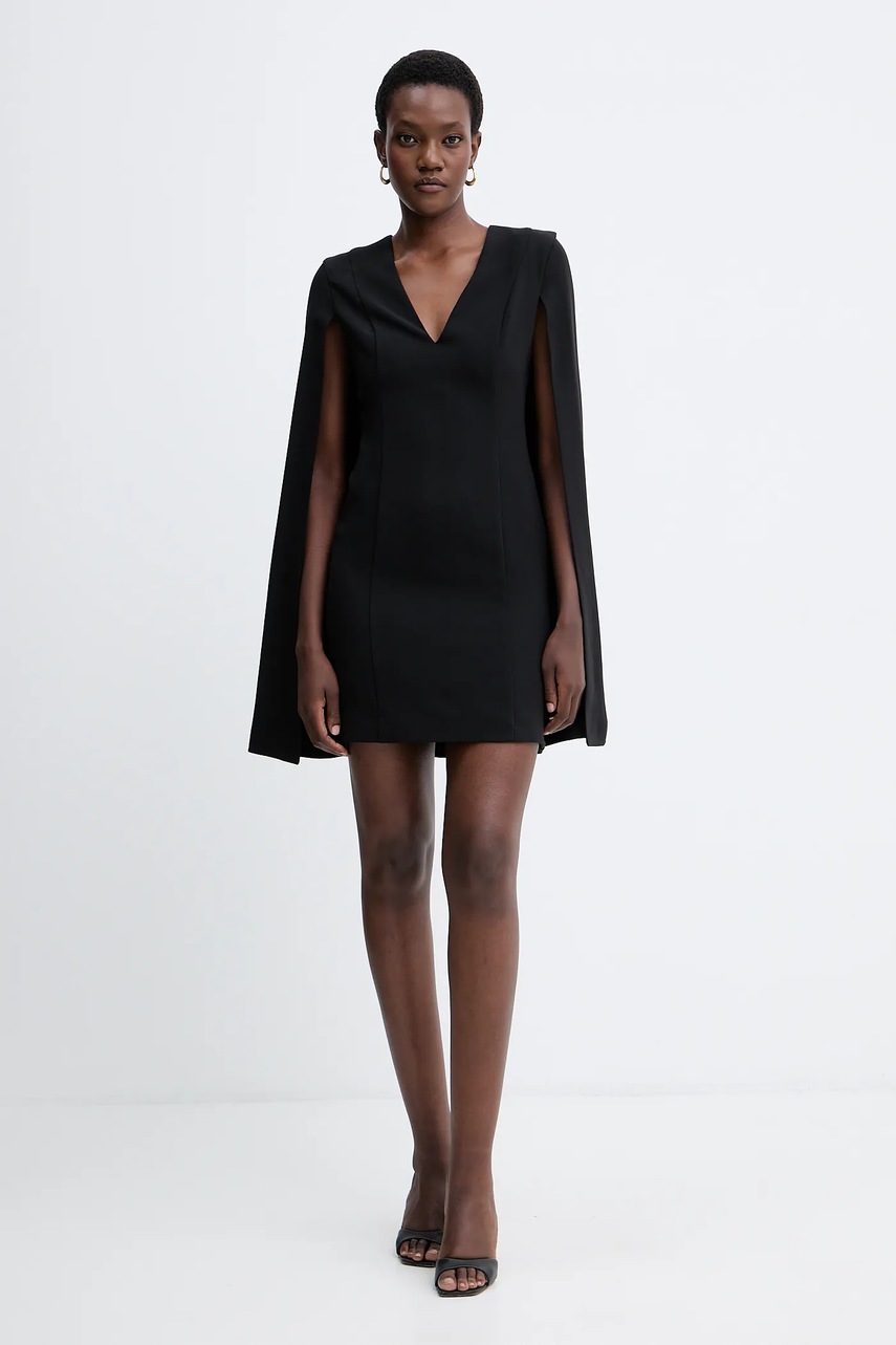 Сукня Twinset колір чорний mini облягаюча 252TT2402