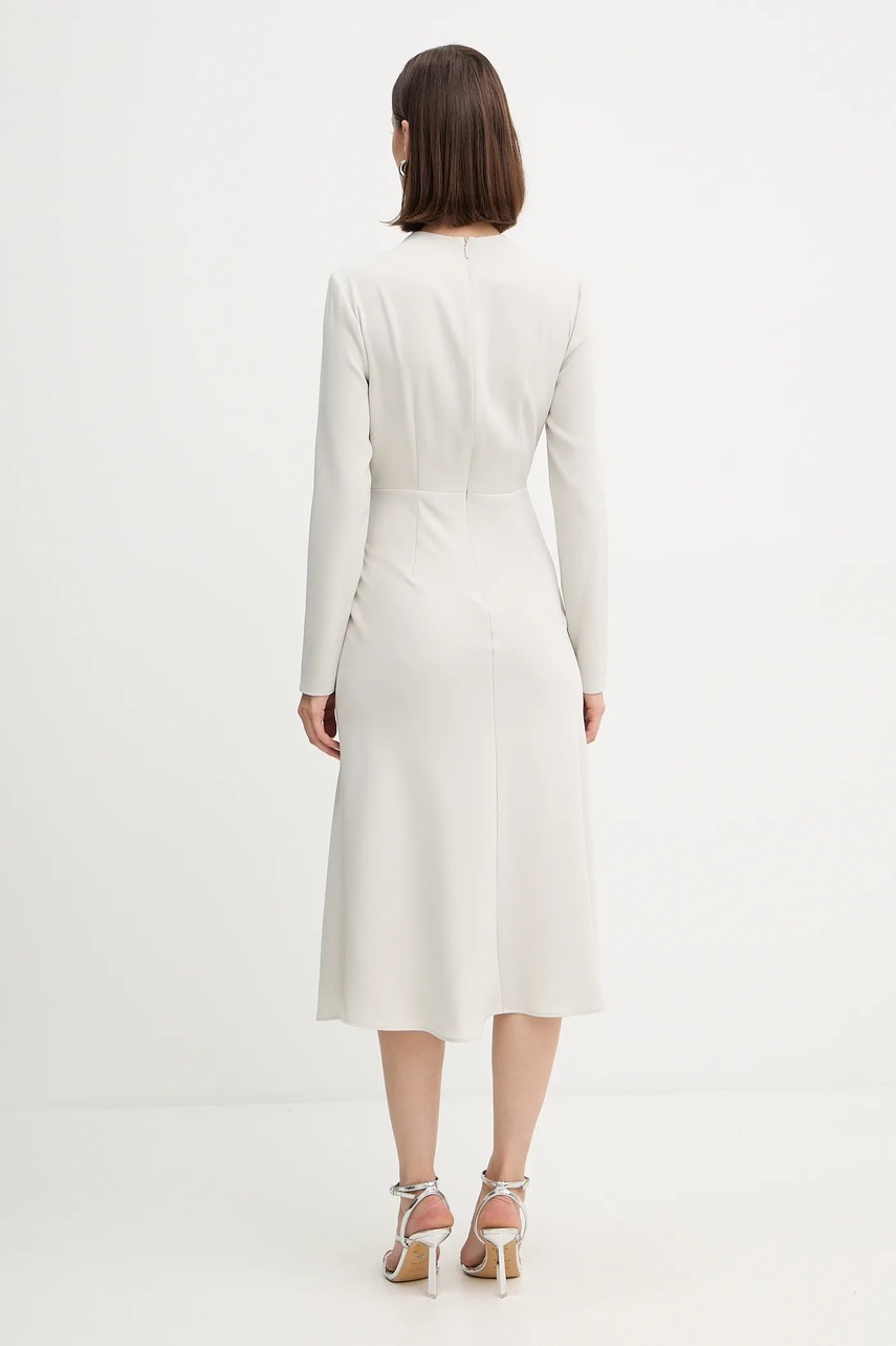 Сукня Armani Exchange колір сірий midi розкльошена XW000735 AF16125