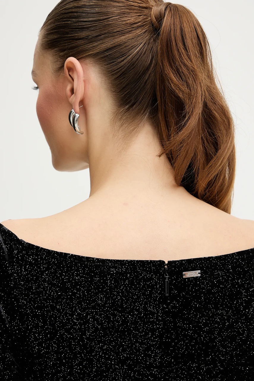Сукня Armani Exchange колір чорний maxi облягаюча XW000795 AF16143