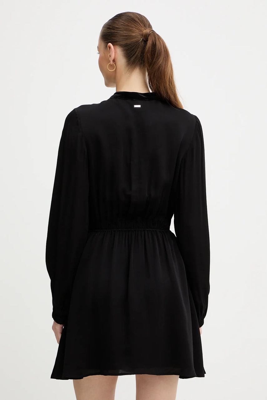 Сукня Armani Exchange колір чорний mini розкльошена XW001036 AF16121