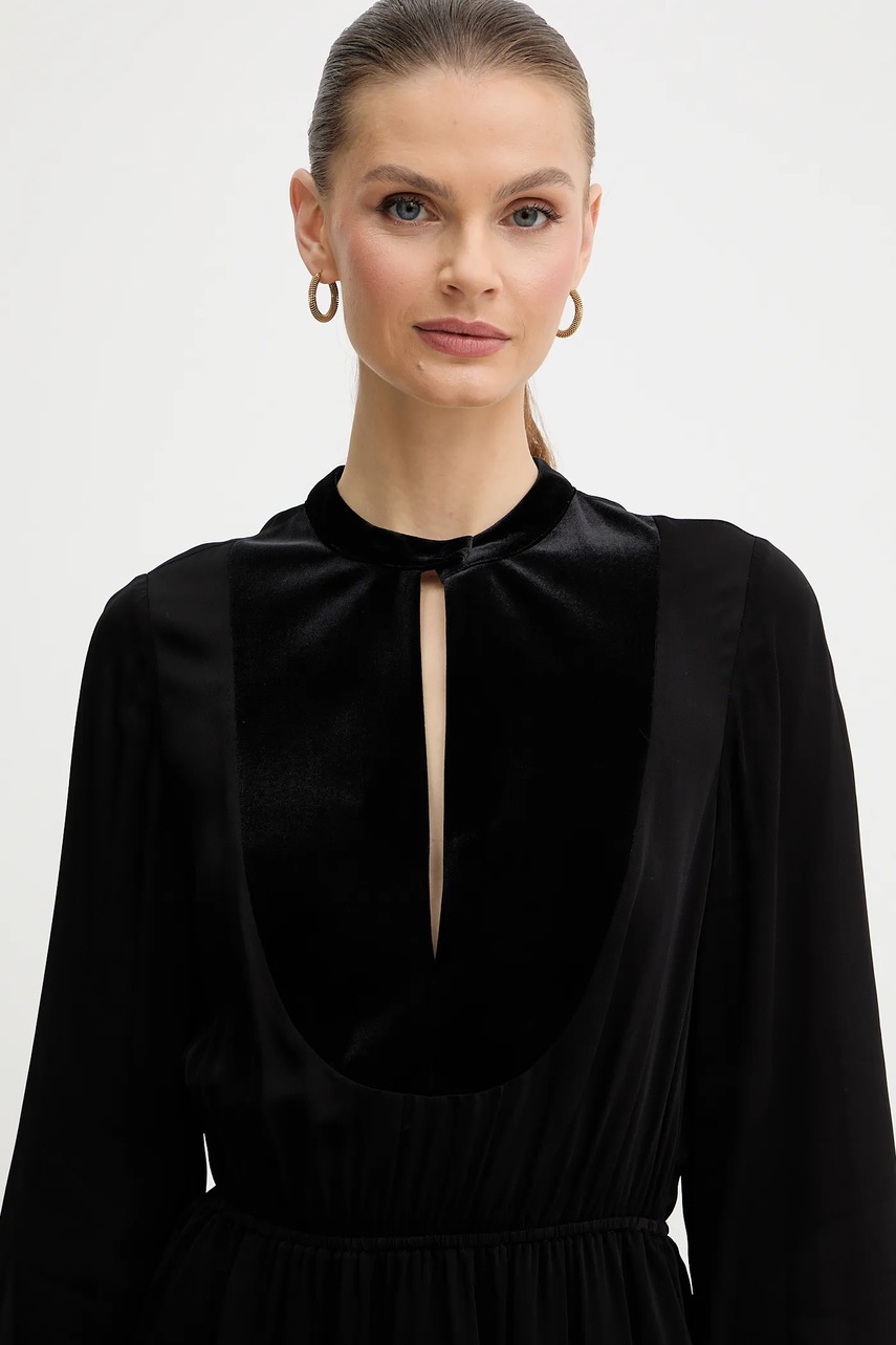 Сукня Armani Exchange колір чорний mini розкльошена XW001036 AF16121