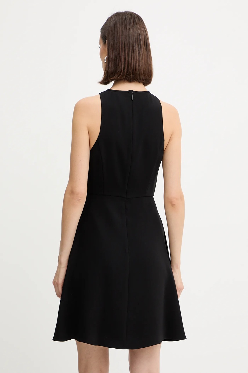 Сукня Armani Exchange колір чорний mini розкльошена XW001248 AF16151