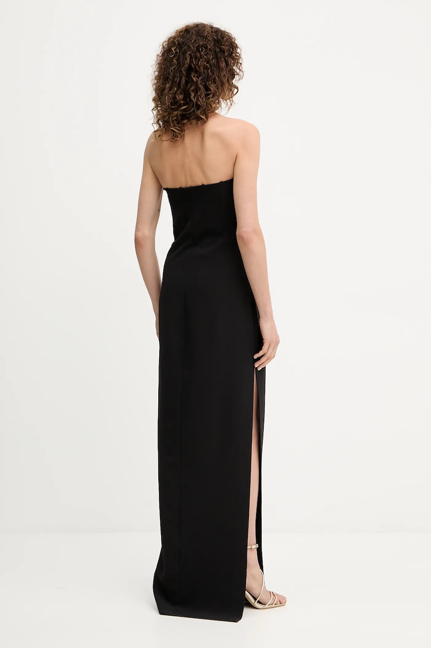 Сукня Elisabetta Franchi колір чорний midi облягаюча AB84852E3