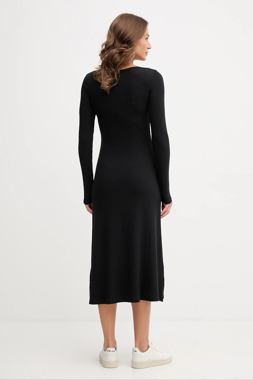 Сукня Tommy Hilfiger колір чорний midi розкльошена WW0WW47066