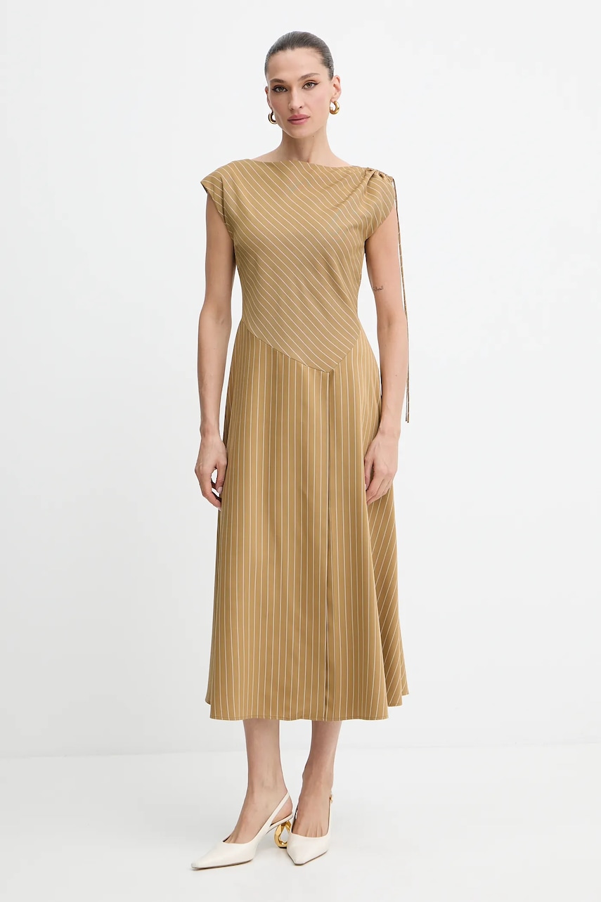 MAX&Co. rochie culoarea verde, midi, evazați, 2526226151200