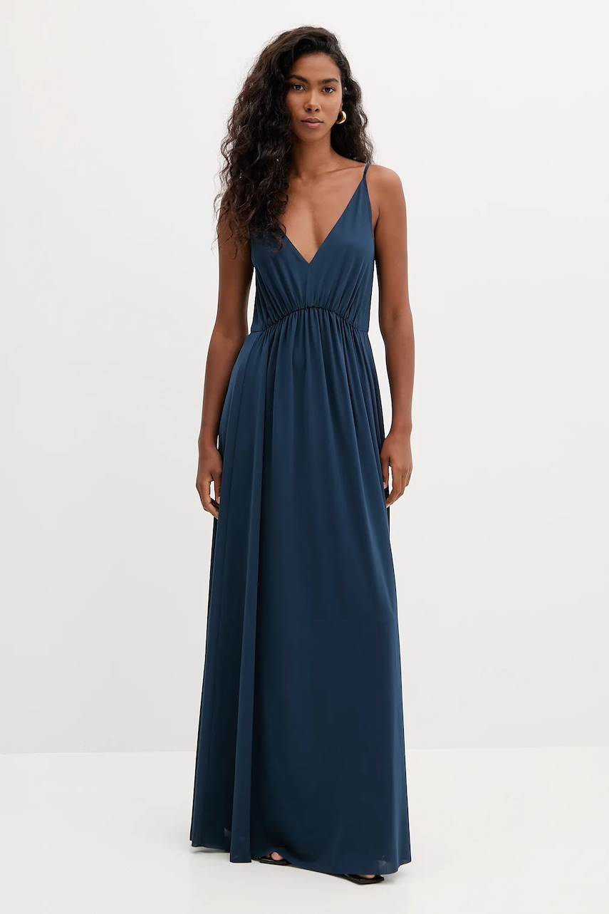 MAX&Co. rochie culoarea turcoaz, maxi, evazați, 2526626011200