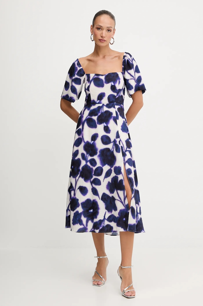 Morgan rochie culoarea bleumarin, midi, evazați, RYAO.F