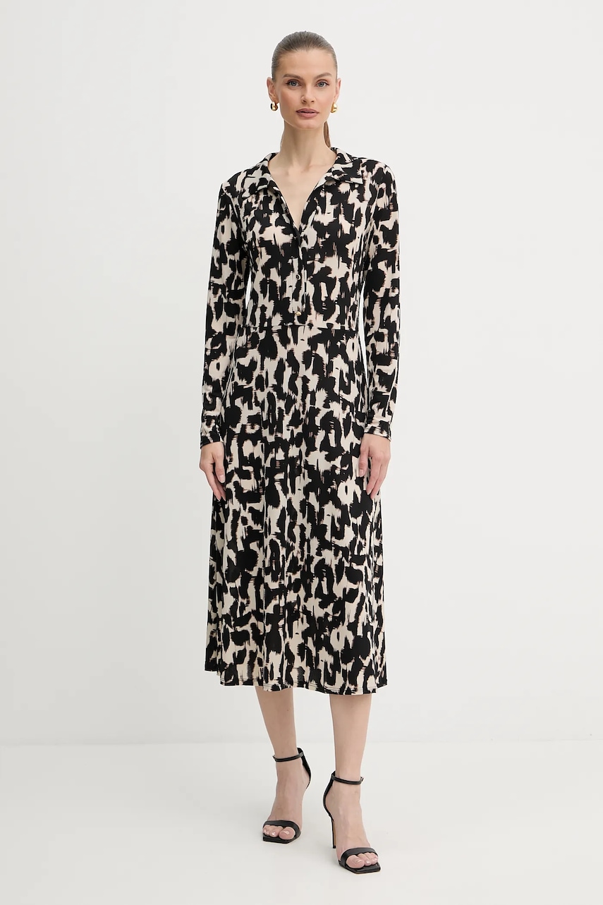 Morgan rochie culoarea negru, midi, evazați, RITALA