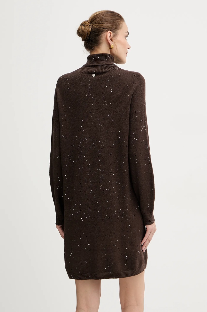 Сукня Liu Jo колір коричневий mini oversize MF5484 MA27R