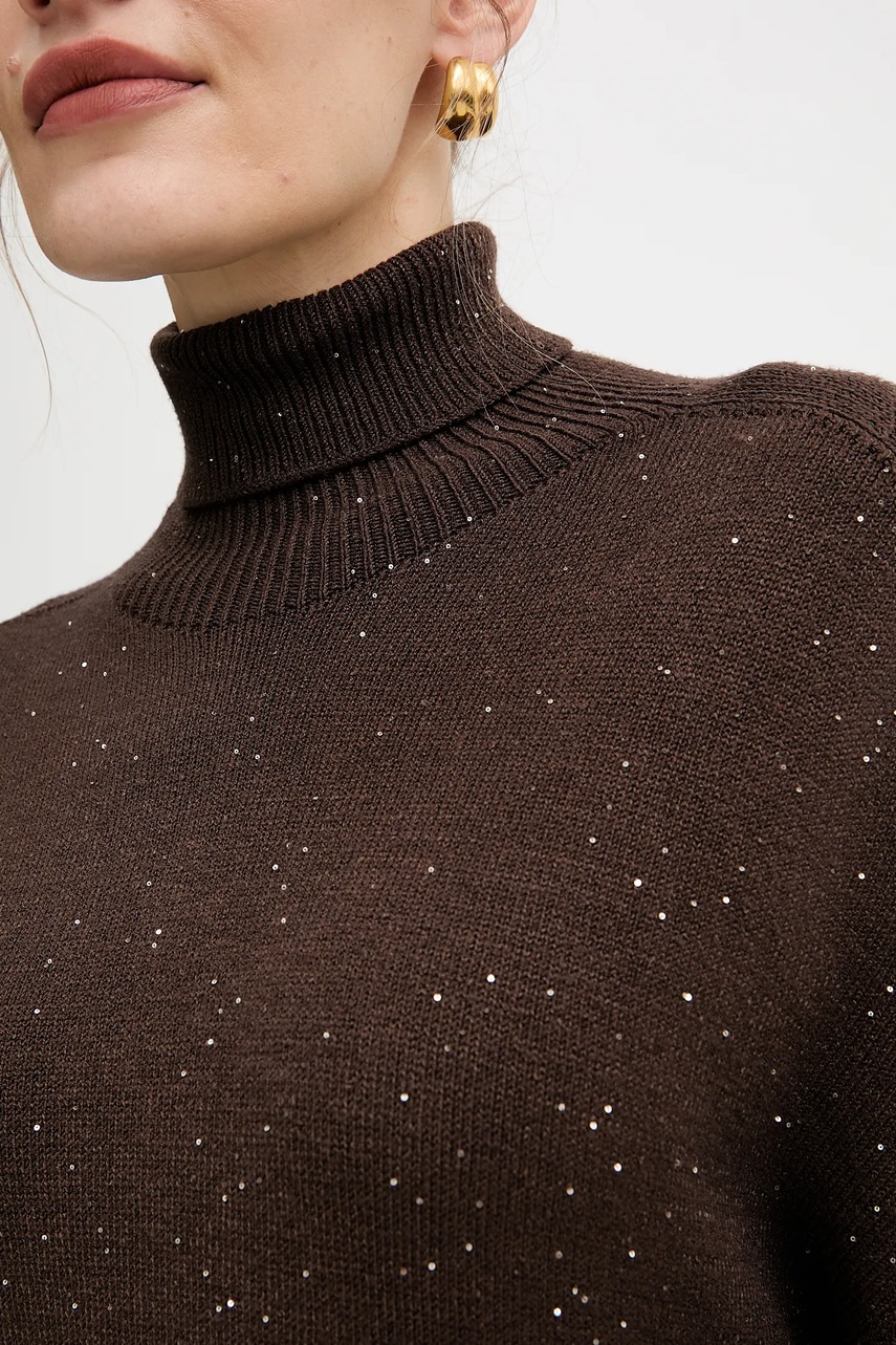 Сукня Liu Jo колір коричневий mini oversize MF5484 MA27R